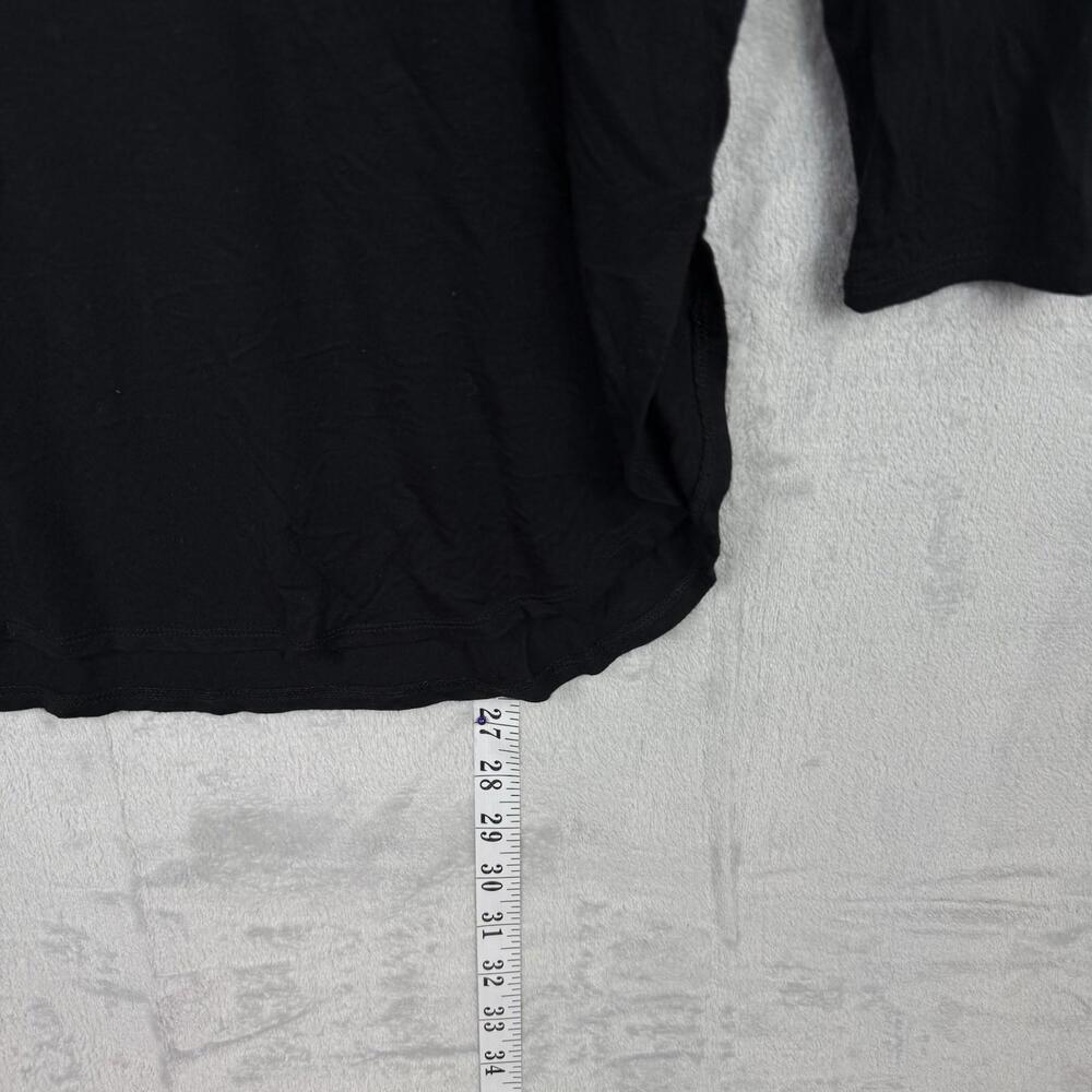 Aritzia Babaton Black 3/4 Sleeve Relaxed Fit Top Size XS Minimalist Essential - Picture 9 of 9